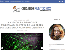 Tablet Screenshot of chicadospuntocero.com